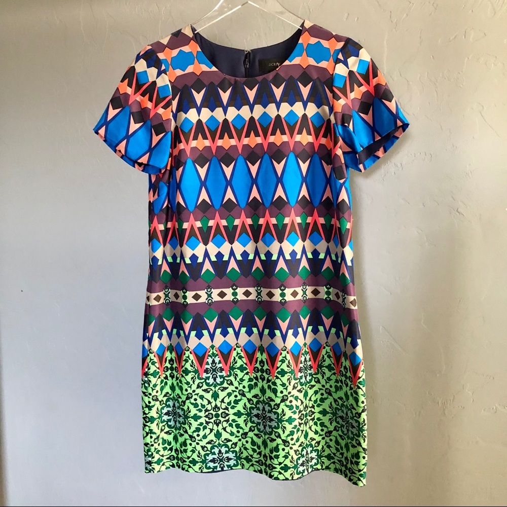 J.Crew Silk Patterned Dress